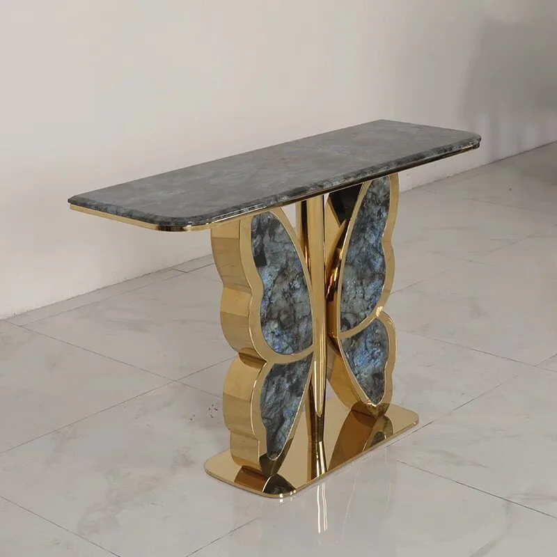 Light luxury simple modern entrance table ultra-narrow entrance entrance end view table creative decoration table