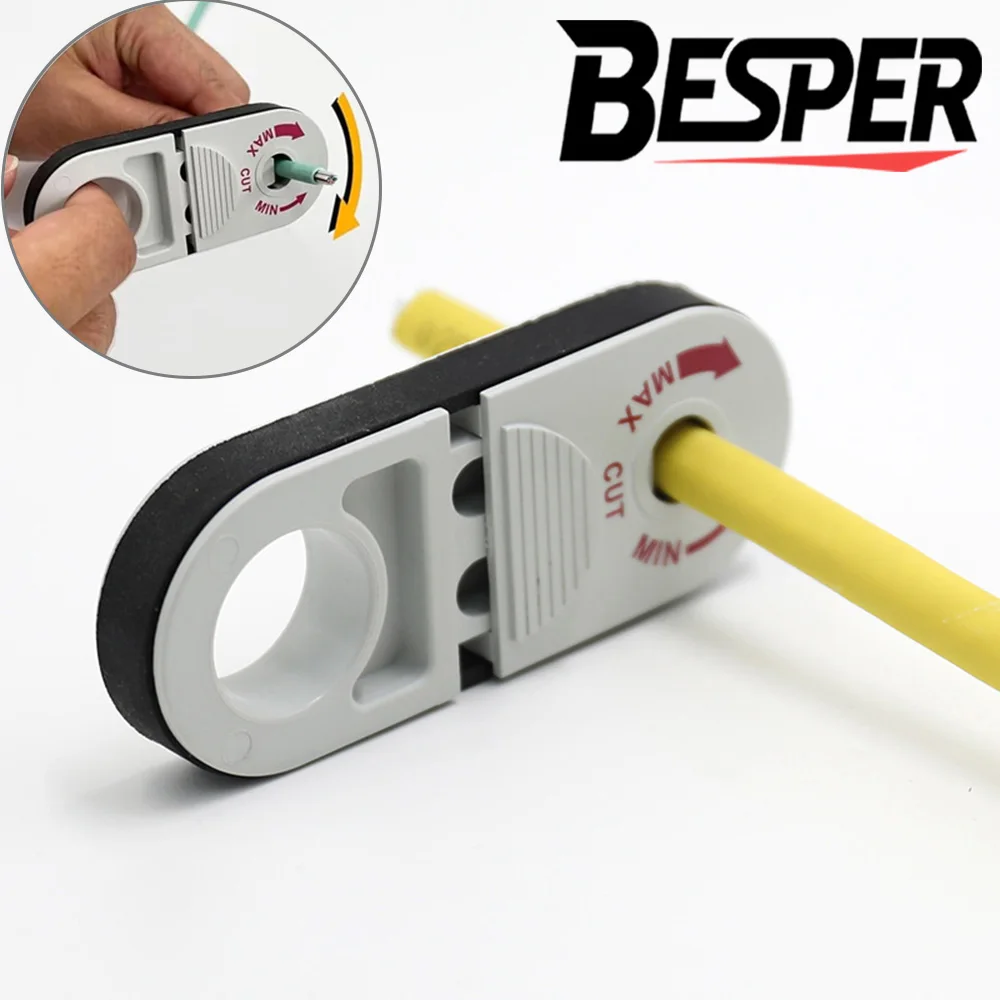 Pelacables Coaxial de tamaño de bolsillo Universal, herramienta de pelado de cables rápido, herramienta peladora de cables Coaxial profesional