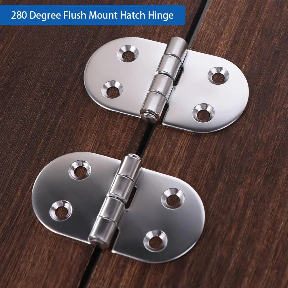 2 Stück Edelstahl Heavy Duty Luke Casting Scharnier Korrosionsbeständigkeit Dicke Klappscharnier Einfache Installation Rostfrei