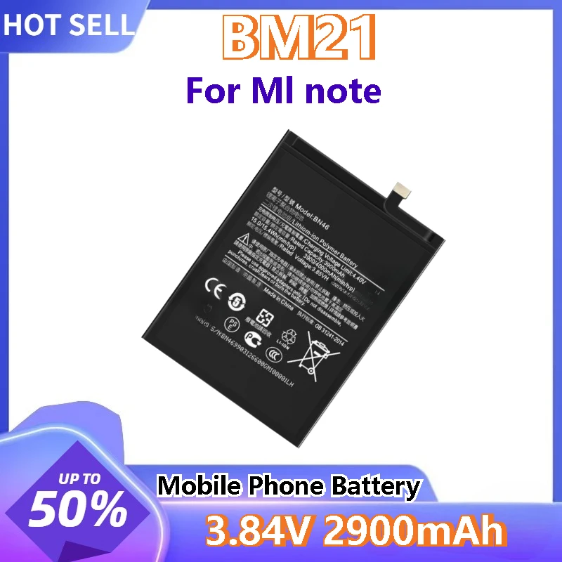 Mobile Phone Battery for Xiaomi Redmi Note 5 5A 2 3 4 4X  6 7 8 8T 9 9S 10 Pro Note3 Note5A High Quality Brand New Battery