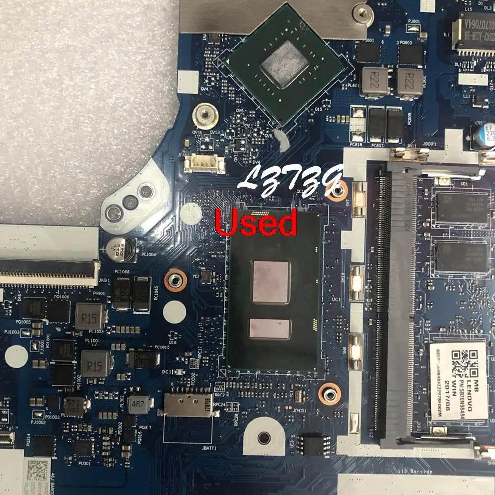 Used for Lenovo ideapad 520-15IKB Laptop Motherboard mainboard NM-B242 CPU I5-7200 GPU 4G RAM 4G  FRU 5B20N98484