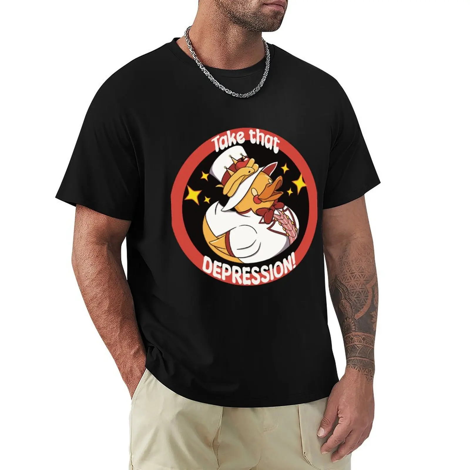 Lucifer Rubber Ducky T-Shirt Comfort Stretch Tee Shirt