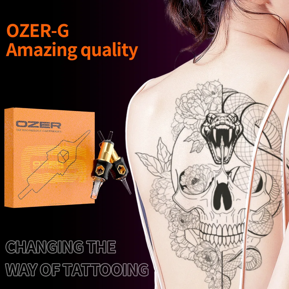 OZER Tattoo Cartridge Needles permanent makeup machines Disposable Sterilized Safety Tattoo Needle For Machines Tattoo Supplies