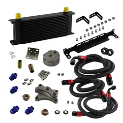 15 Row Oil Cooler Kit & Bracket Fits for Nissan Silvia S13 1989-1993 S14 1994-1998 S15 1999-2002 SR20DE SR20DET