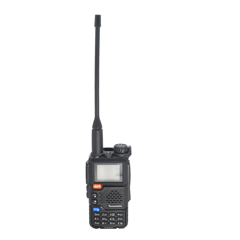 Quansheng-UV 5R Plus Walkie Talkie, 8W, AM, FM, rádio bidirecional, comutador, estação VHF, receptor K5, banda de ar para presunto, sem fio, rádio Freq