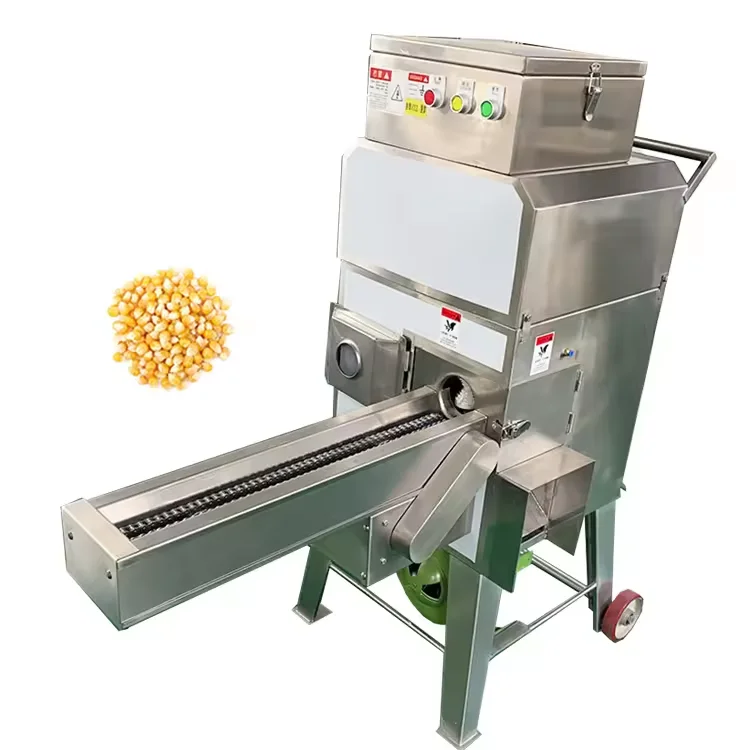 SUS304 electric fresh sweet corn sheller maize thresher machine