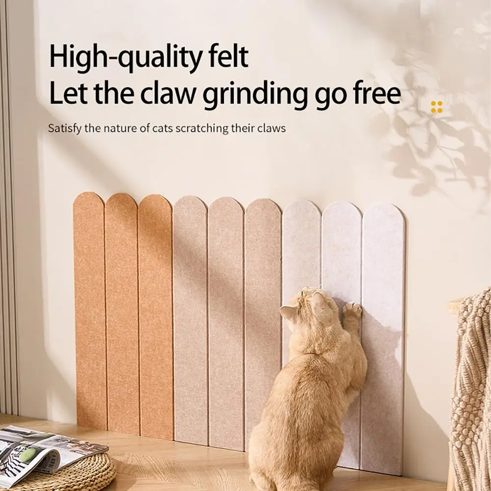 Tapete Arranhador para Gatos de 60cm, Autoadesivo, em Feltro, Protetor de Móveis, Painel Arranhador para Gatos para Parede, Porta e Sofá