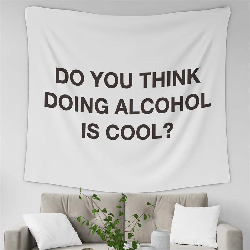 

Гобелен с изображением девушки-хранительницы Gaslight Gatekeep Girlboss и надписью «Do You Think Doing Alcohol is Cool» для декора спальни, гостиной, колледжа