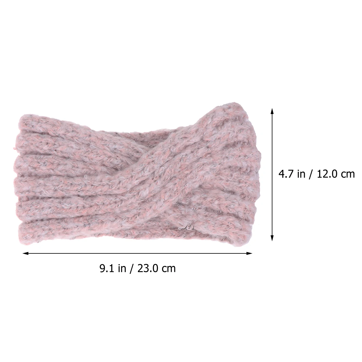 

1pc Wide Brim Hair Band For Women Warm Woolen Knitted Headband Party Hair Hoop Fashion Headdress Durable Chic Design Pink