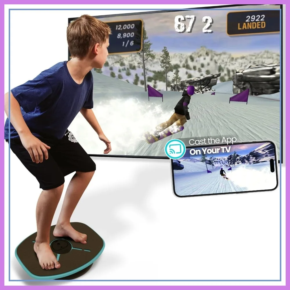 

Smart Balance Board with App, Bluetooth Sensor & 12 Games for Fun Fitness Training at Home