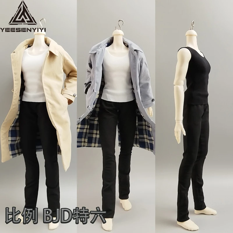 قميص مضغوط خفيف الوزن 1/6 لـ 12 بوصة T6 BJD سترة صلبة بدون أكمام لدمى Ashi مقاس 30 سم ملابس شخصيات الحركة