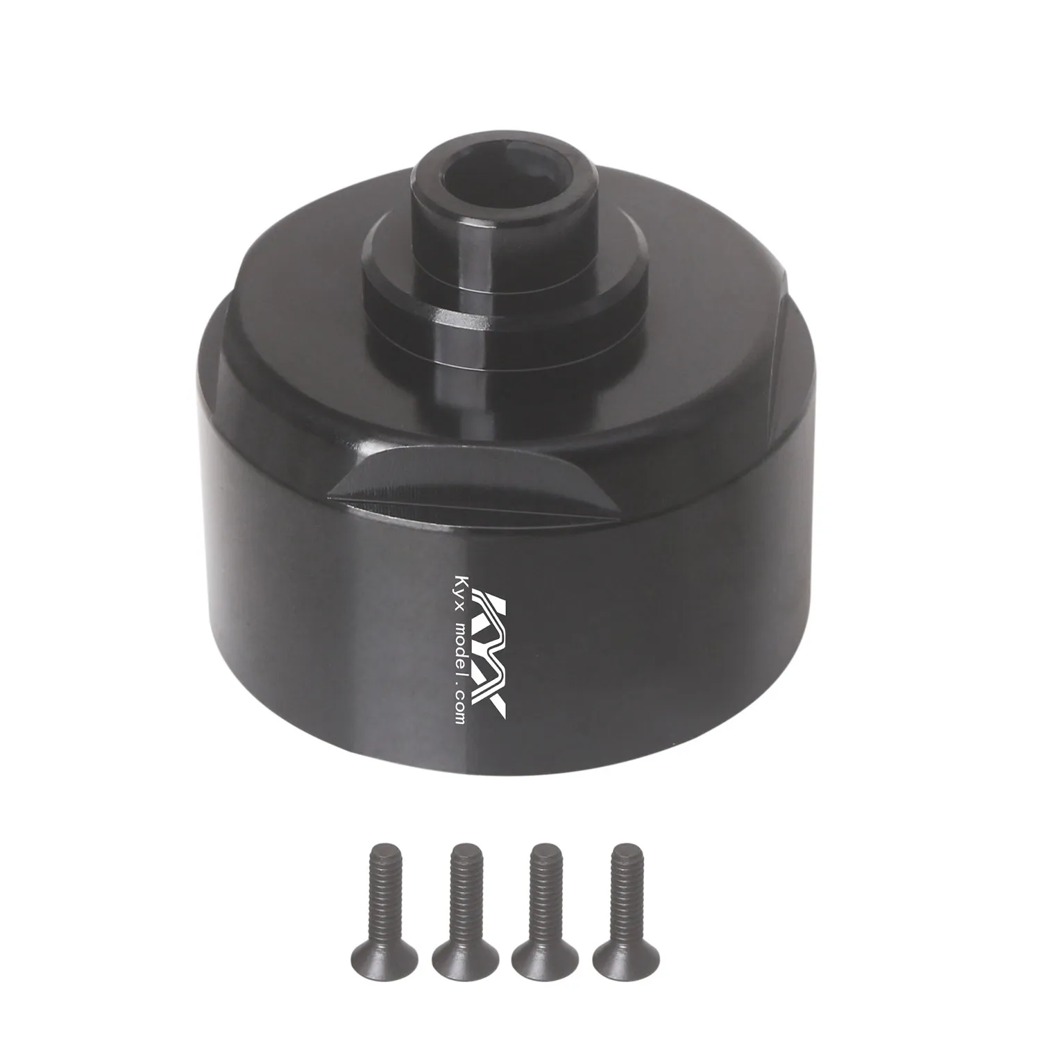 KYX Racing Aluminum Differential Case Diff Gear Case Upgrades Parts Accessories for 1/10 RC Truck Tamiya MB01