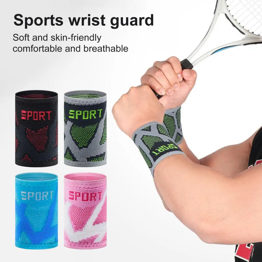 Athletic Wristbands Highly Elastic Compression Sports Wristband for Weightlifting Breathable Moisture Wicking for Athletes