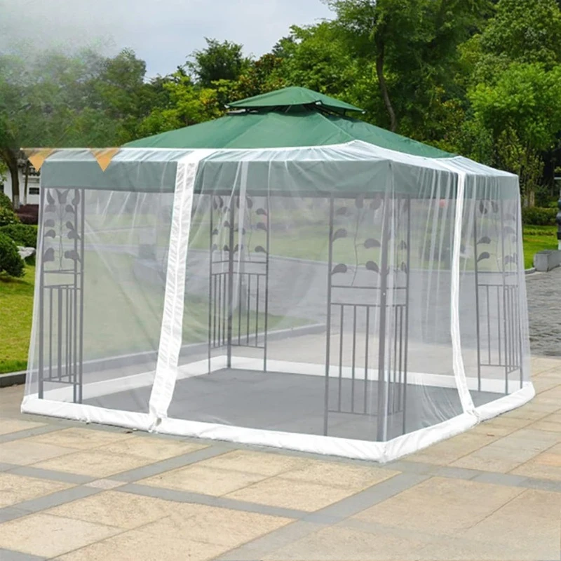 Fine Mesh Patio Parasol Mosquito Net, Insect Proof Netting for Garden Straight Pole & Cantilever Offset Umbrella