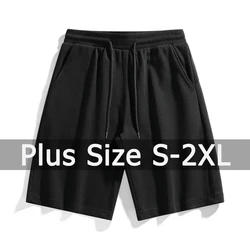 Summer Men Casual Shorts Plus Size Cotton Short Pants Breathable Sweatpants 2XL Big Size Gym Shorts Basketball Shorts Beach