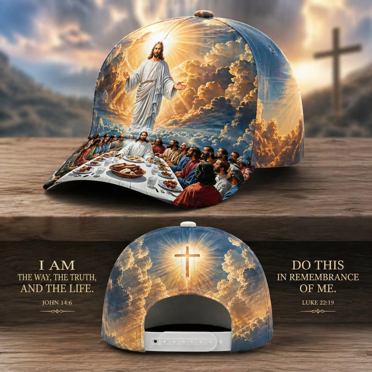 Customization Collectible Religious Headwear - Faith-Themed Commemorative Headpiece Suitable For Men & Women, Versatile Church W