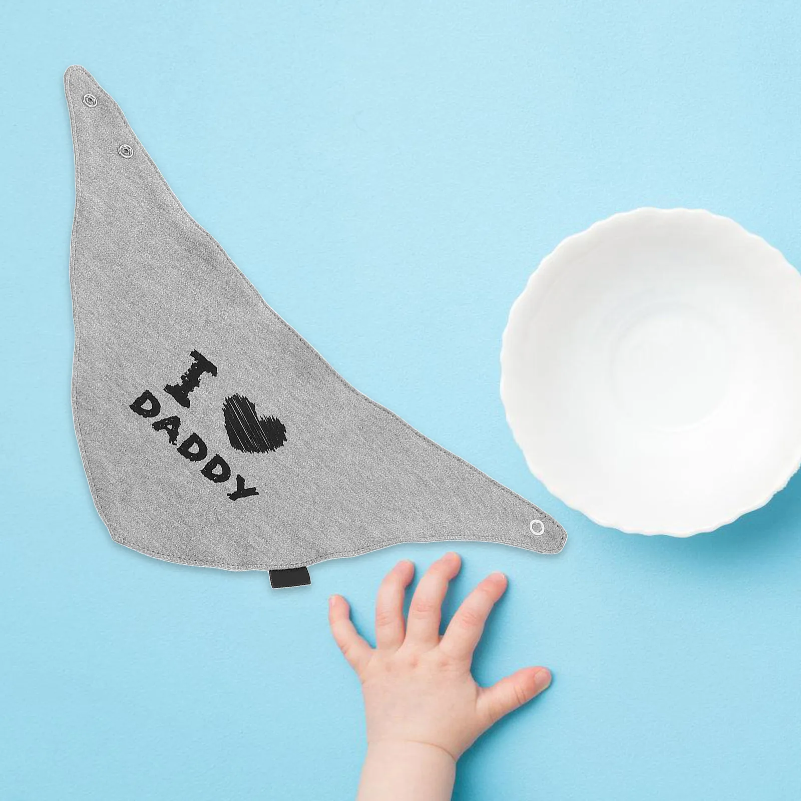 

2Pcs Comfortable Cotton Baby Bandana Bibs Waterproof Stain Resistant Multifunctional Use for Drooling Teething Infants