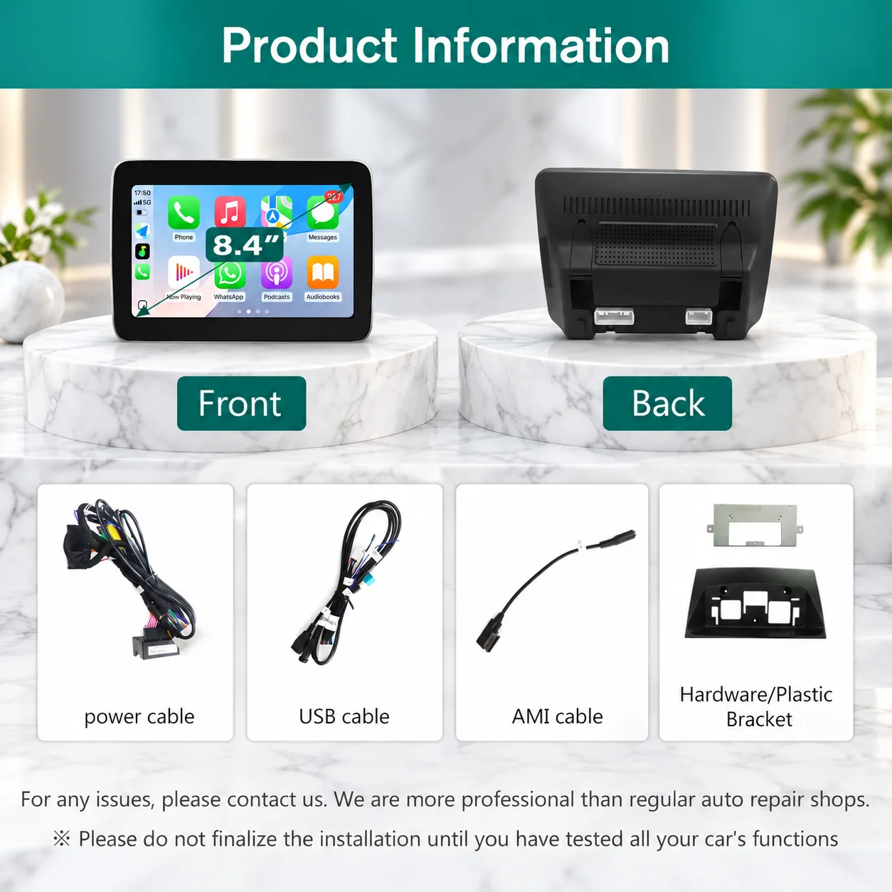 8.4'‘ Wireless Carplay/Linux for Mercedes Benz NTG4.5 ML W166 ML350 GL X166 2013-2015 Touch Screen Multimedia Radio Receiver