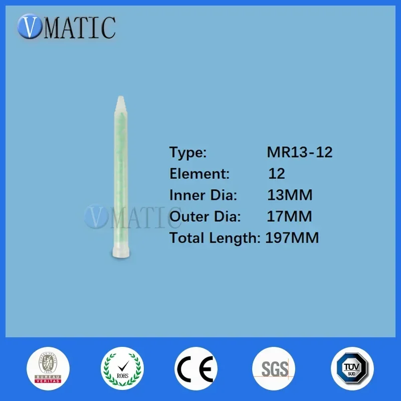 ‌MR13-12 Dynamic Mixing Nozzle Kit | Free Shipping (Industrial Static/Plastic Spray Nozzles w/ Anti-Clog Tips for Epoxy/PU Coati