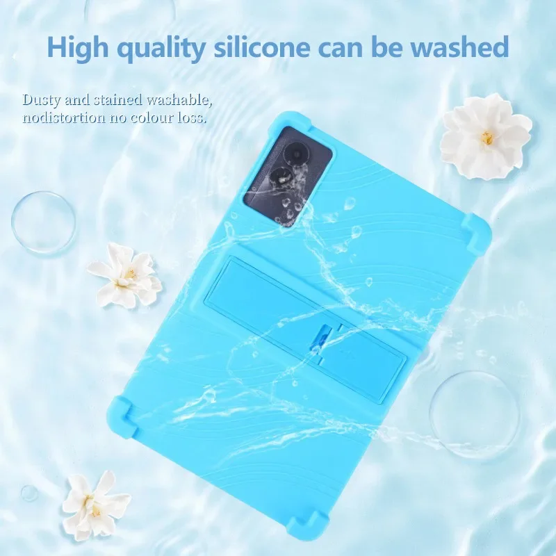 Luxury Silicone Tablet Case for Infinix Xpad 11 Inch 2024 Colorful Soft Back Bracket Airbag Anti-fall Shockproof Protect Cover - view 6