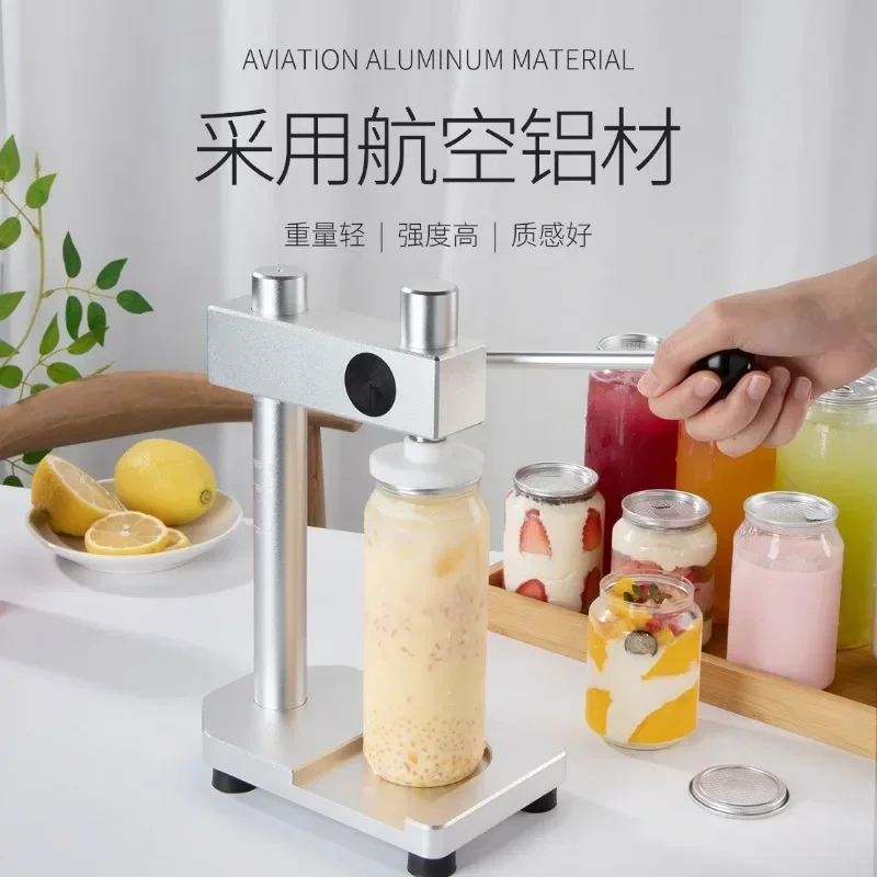 Manual Can Sealer for Beverage Soda PET Bottle Sealing Machine Handheld Sealer Reusable Closure ToolGoods in stock