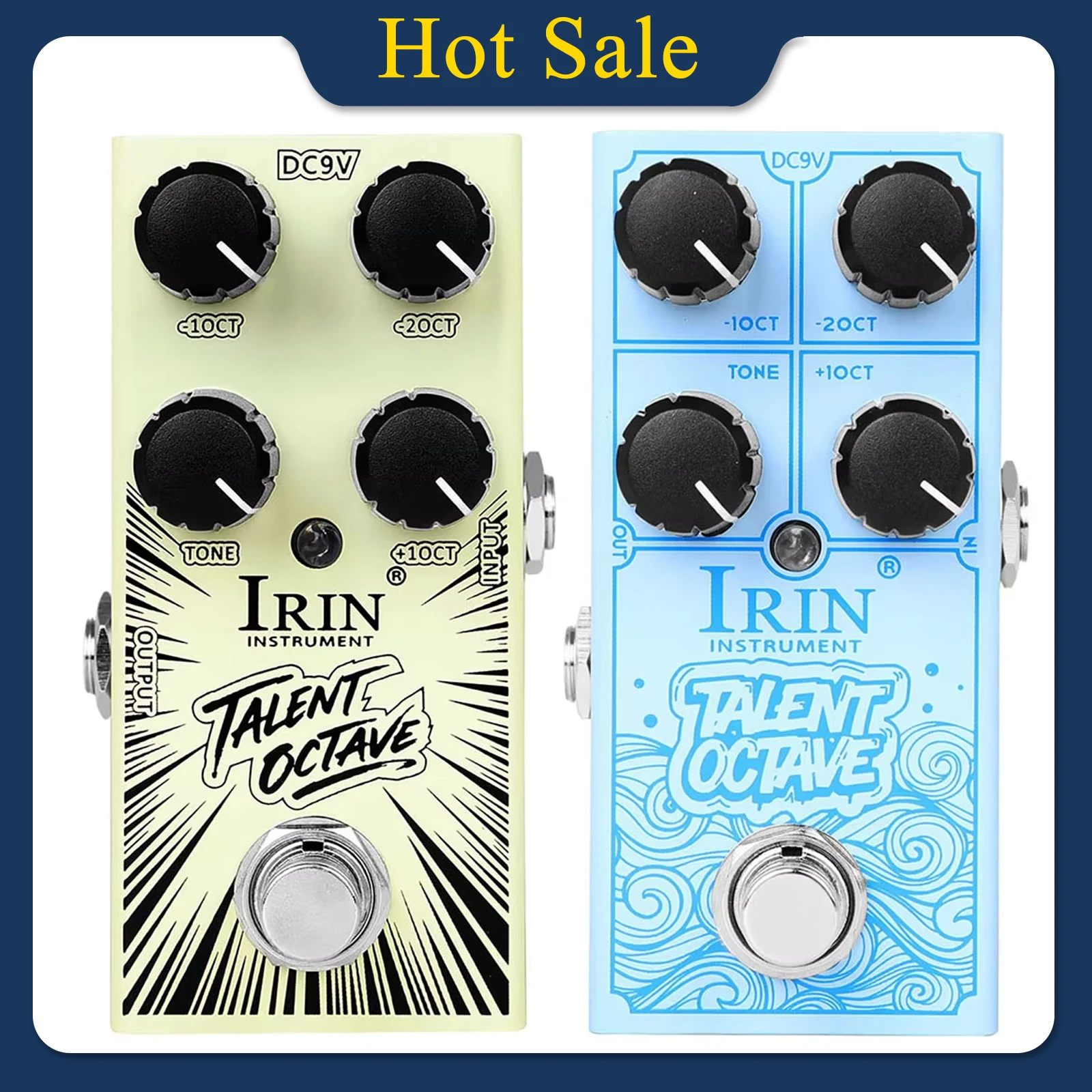 IRIN RF-19 Talent Octave Guitar Effect Pedal Mini Single Block 3 Octaves Effect Pedal For Electric Guitar Bass Accessories