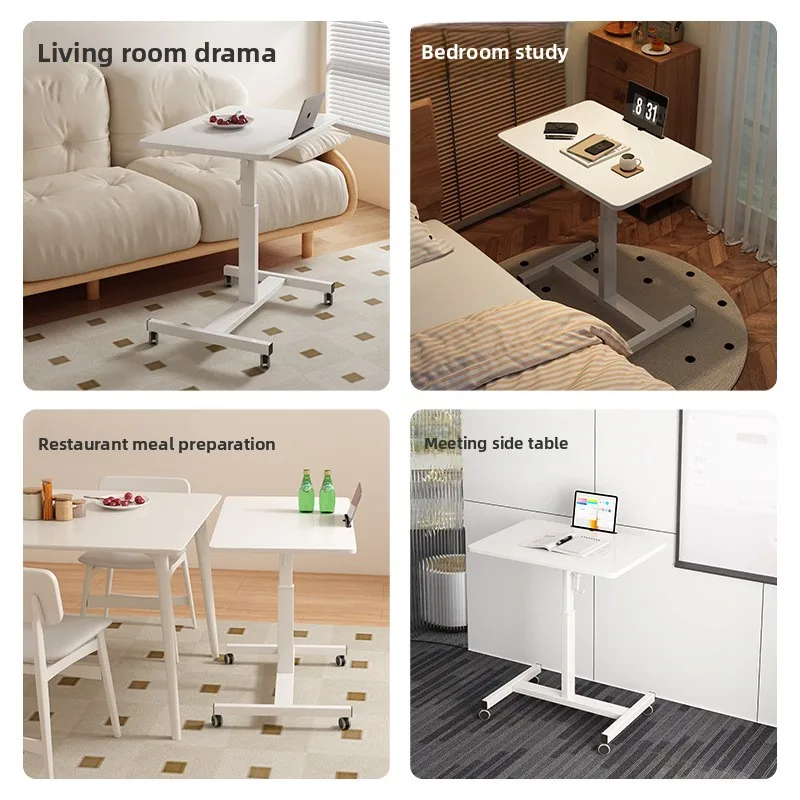 Meja komputer lipat portabel, meja kecil untuk rumah, kamar tidur, kantor, meja tulis, meja presentasi