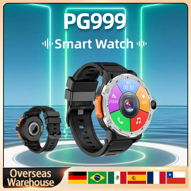 PG999 Smartwatch Smart Watch 2024 For Men Women GPS WiFi SIM Card Bluetooth Dual Camera SmartWatches For Boyfriend Birthday Gift