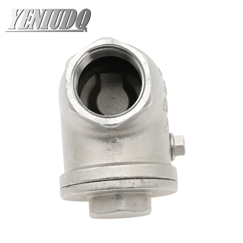 304 Stainless Steel Female Thread 1/4 3/8 1/2 1 3/4 Horizontal Type Swing Check Valve Screw Swing One-way Non-return Valves