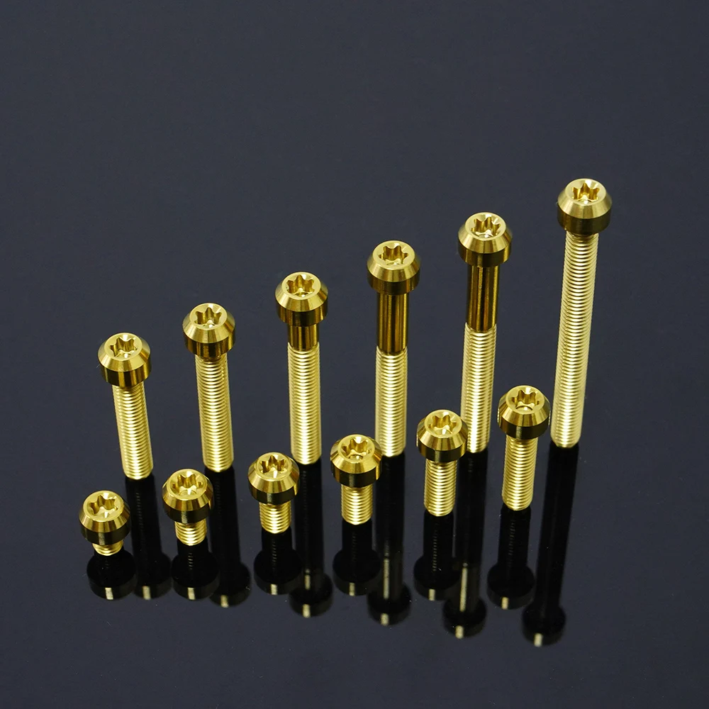 FLAWLESSTI M5×10-50 mm Gr5 Titanium Bolts Switch Oil Tank Bolts For Yamaha Xmax 300 Honda Forza 350 Vespa Sprint Primavera 150