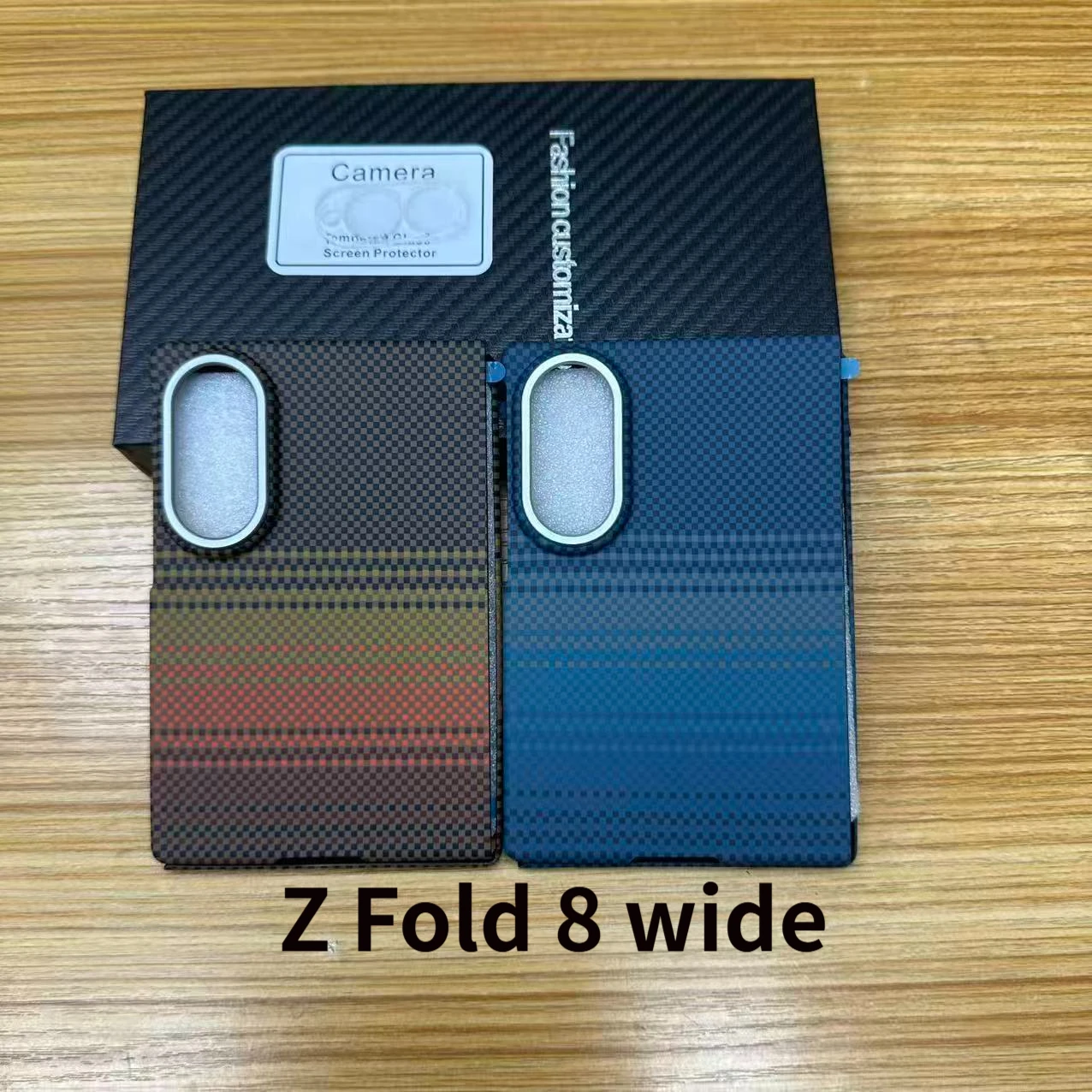 For Samsung Galaxy Z Fold 8 For Magsafe Alloy Lens Shockproof Protect Cover Busienss Luxury Ultra Slim Carbon Fiber Pattern Case
