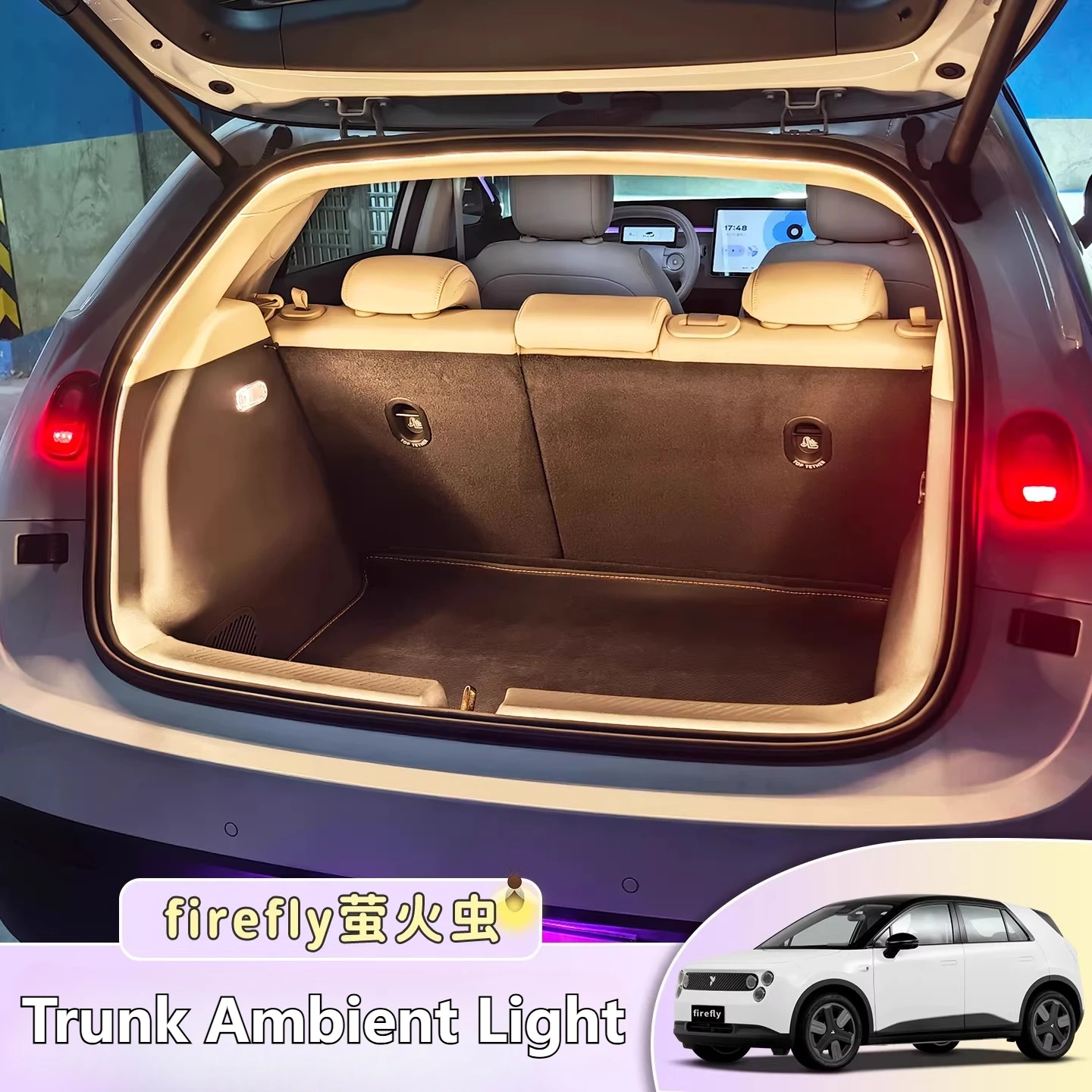 

Car Trunk Ambient Light Tailbox Lighting Lamp Automotive Decorative Accessories for NIO Firefly