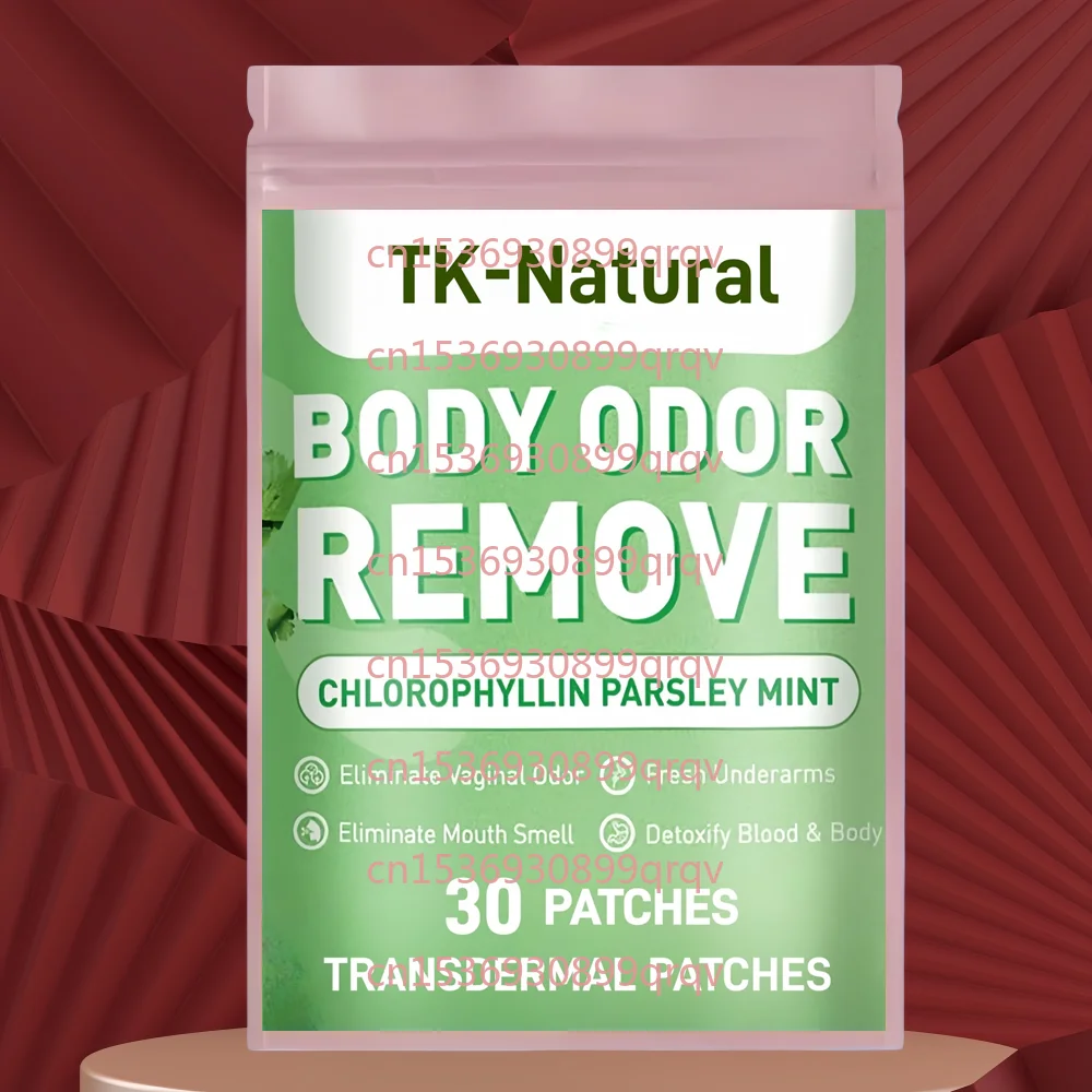 

30 Patches Chlorophyll Body Deodorizing Transdermal Patches for Men & Women - Detox Skin, Breath, and Gut Health
