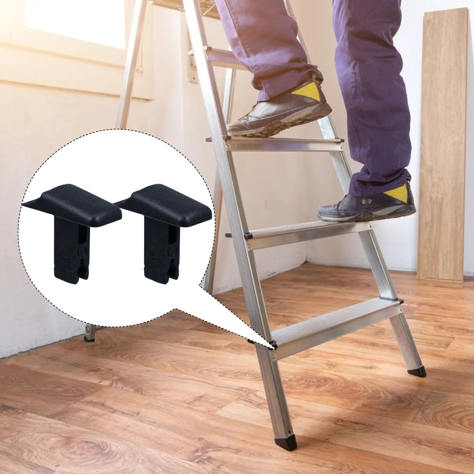 6Pcs Telescopic Ladder Accessories Single Ladder Button Practical Compact Design Easy Install Impact Heat Resistance