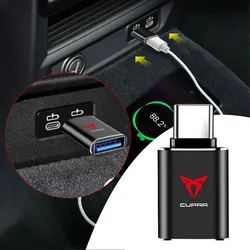 1 adet USB Veri Aktarım Adaptörü Dönüştürücü Araba Macbook Dizüstü Bilgisayarlar kart okuyucu Seat Cupra FR Yarış Ibiza Leon Ateca Exeo Tarraco