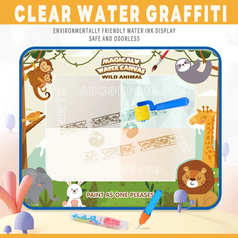 Magische Stifte Wasser Doodle Matte Kinder Malerei Schreiben Farbe Doodle Zeichnung Matte Spielzeug Bringen Pädagogisches Spielzeug für Mädchen Junge Kleinkind Geschenk