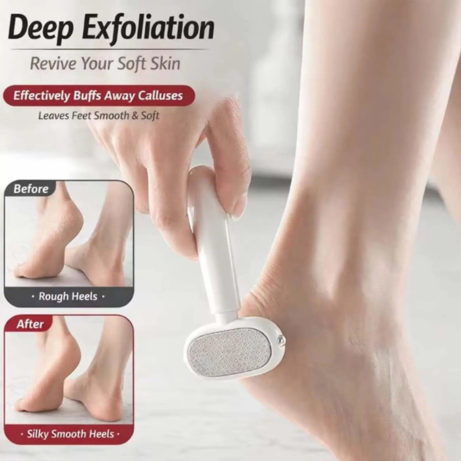 Multifunctional Pedicure Knife Foot Grinder Double-Sided Heel Peeling Scratch-Proof Sole Device Foot Care Grinding Tools