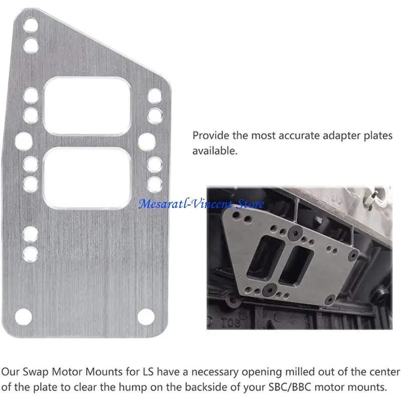 

A70F 551628 Conversion Adjustable Universal Swap Bracket for LQ4 LQ9 LS6 L92 L99 Replacement Swap Motor Mounts Adapter Plates