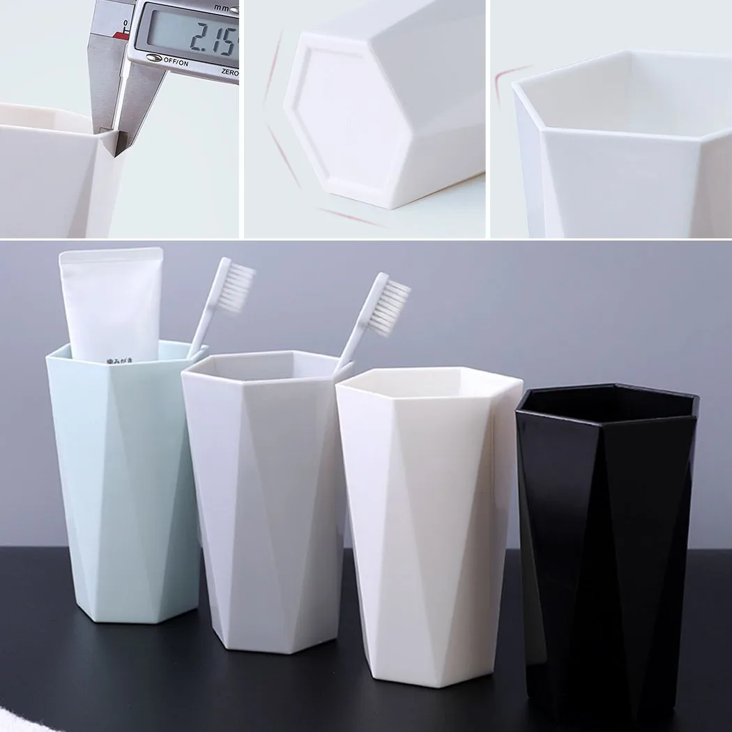 High Quality Portable Bathroom Tooth Mug Toothbrush Holder Plastic Cup Tooth Mug 10.8cm X 5.8cm 300ml Drinking