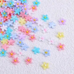 Nail Parts Flowers Figures For Manicure Daisy 3d Nails Art Accessories 7mm Five Petals Flower Diy Mobile Phone Case Decoration