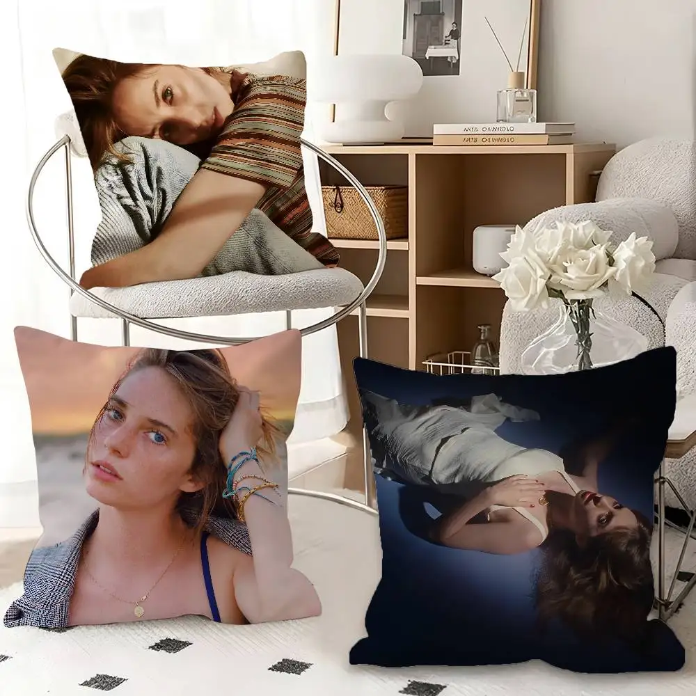 1pc Actor M-Maya H-Hawke Pillow Case Fashion Square Pillowcase Bedroom Sofa Room Ins Decoration Leisure