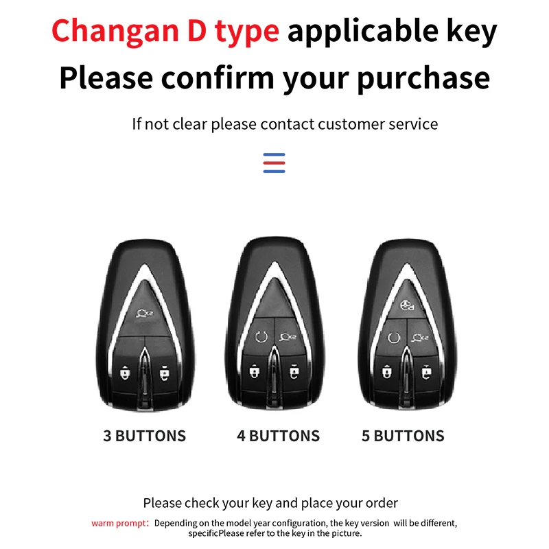 1PCS Frosted Car Key Case Cover Shell for Changan UNIT UNIK CS35PLUS CS55 PLUS CS75 PLUS Oshan X7 X5 2019-2022 Car Accessories