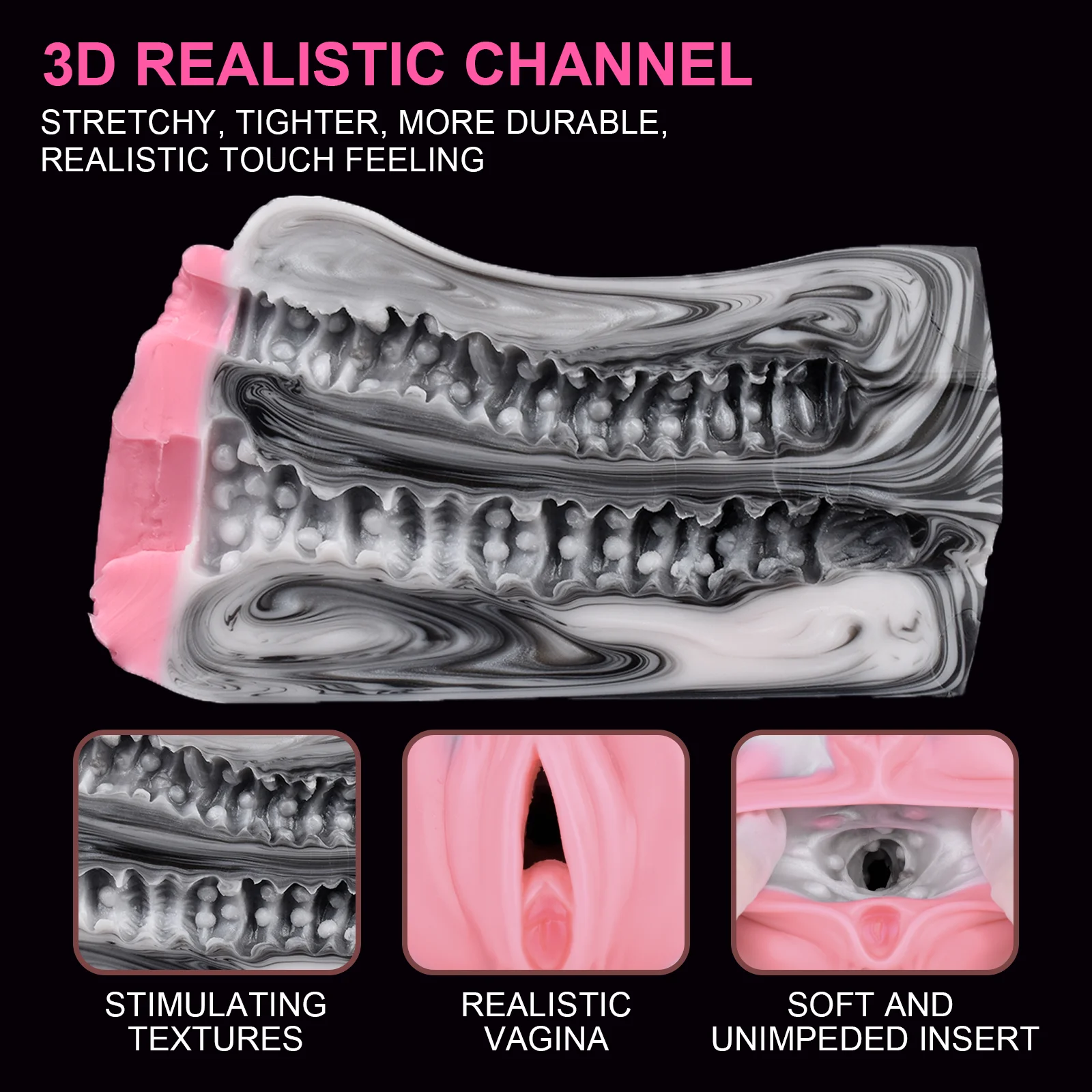 جهاز استمناء للرجال ألعاب جنسية للبالغين مع كوب استمناء يدوي مزخرف على شكل حيوان #3