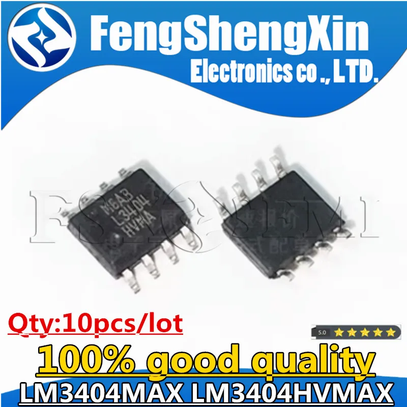 

10pcs/lot L3404HVMA LM3404HVMA LM3404 SOP-8 LM3404MAX L3404MA L3404 Chips