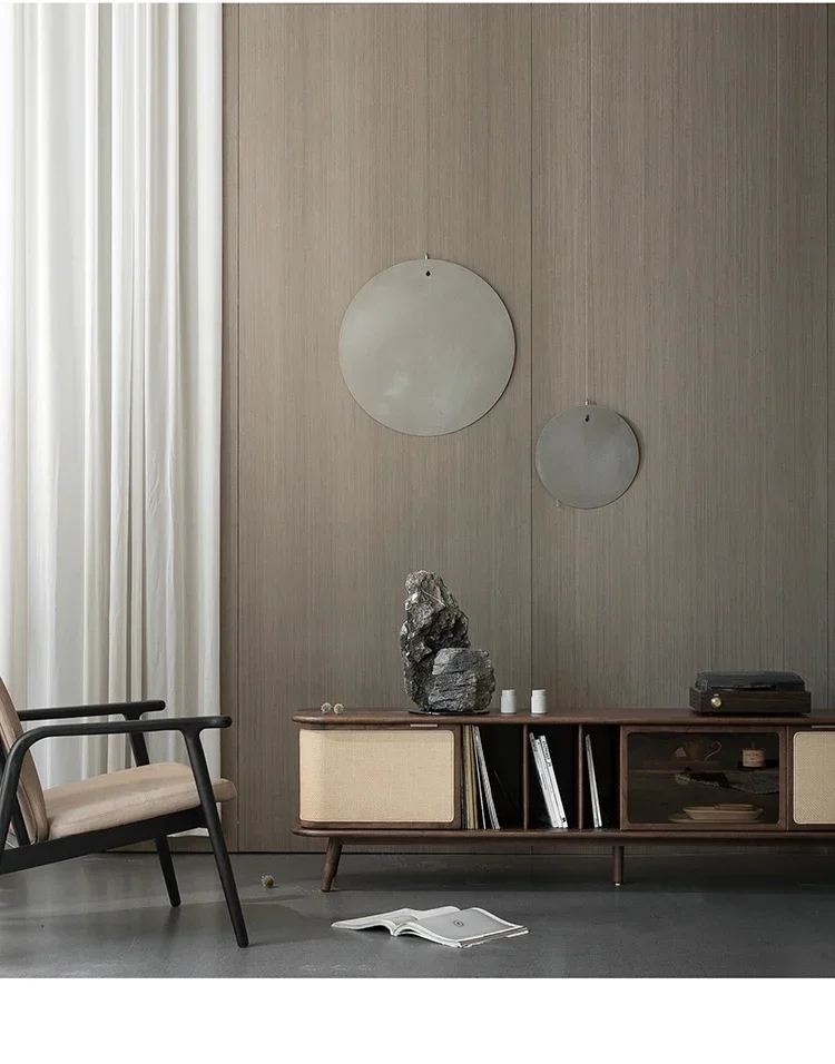 

Nordic living room solid wood floor TV cabinet storage locker integrated floor cabinet living room home