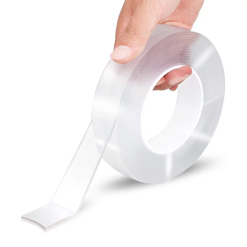 Transparent Double Sided Tape Nano Tape Waterproof Wall Stickers Reusable Heat Resistant Bathroom Home Decoration Tapes image 2
