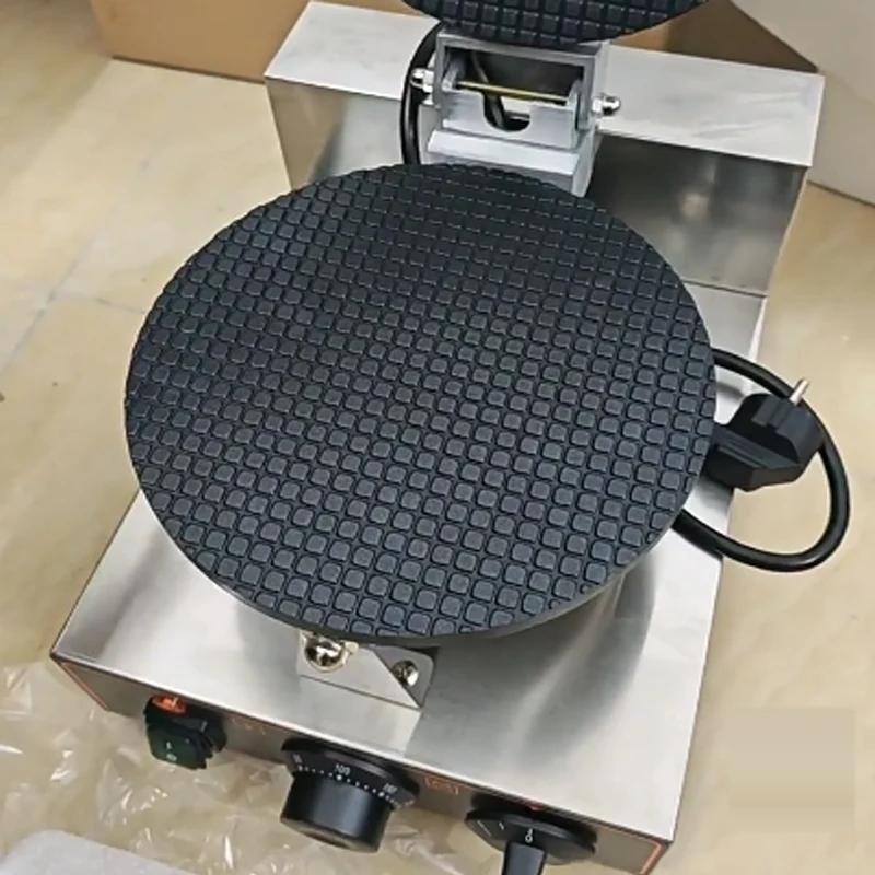 Electric Ice Cream Egg Pastry Machine Crepe Crispy Egg Roll Baker Waffle Bakeware Commercial Small Ice Cream Cone Machine
