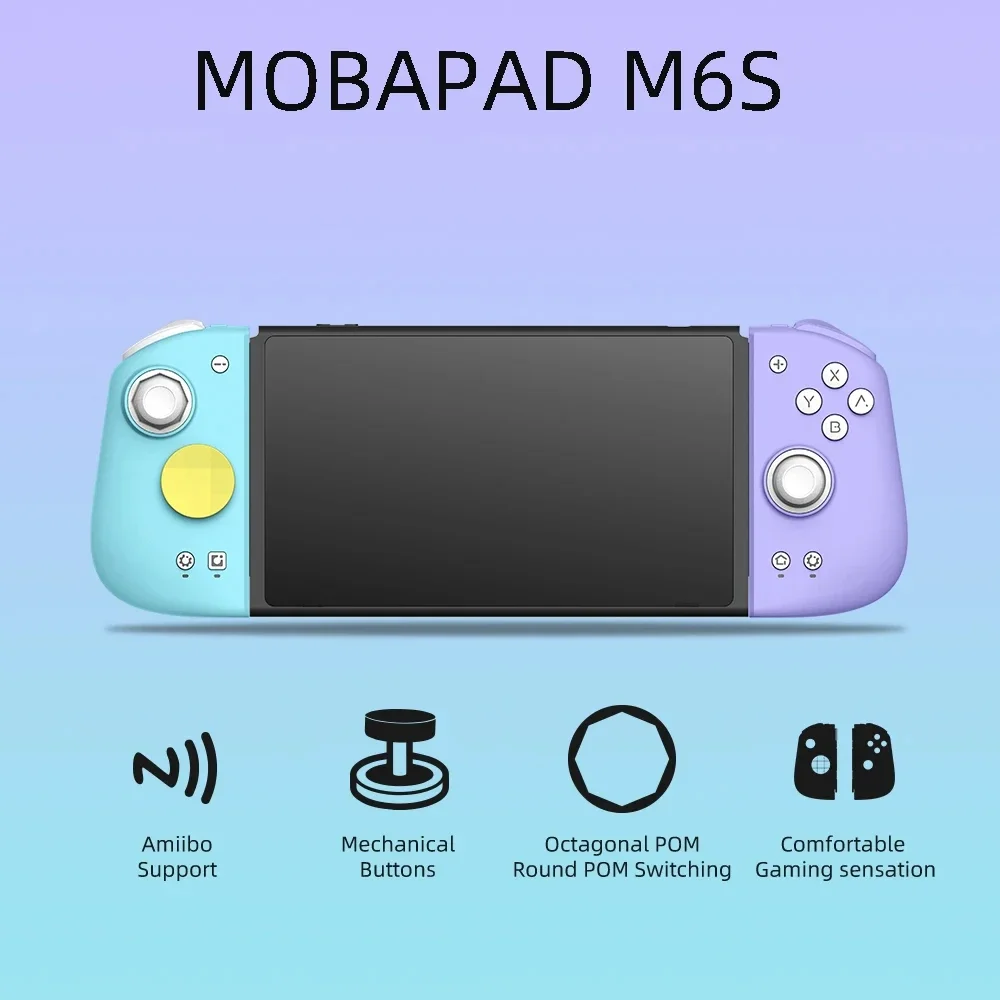 MOBAPAD M6S M6HD Gamepad Joycons Support For Nintendo Switch Adjustable Hall Effect Controller Vibration 6-Axis Gyro JoyPad