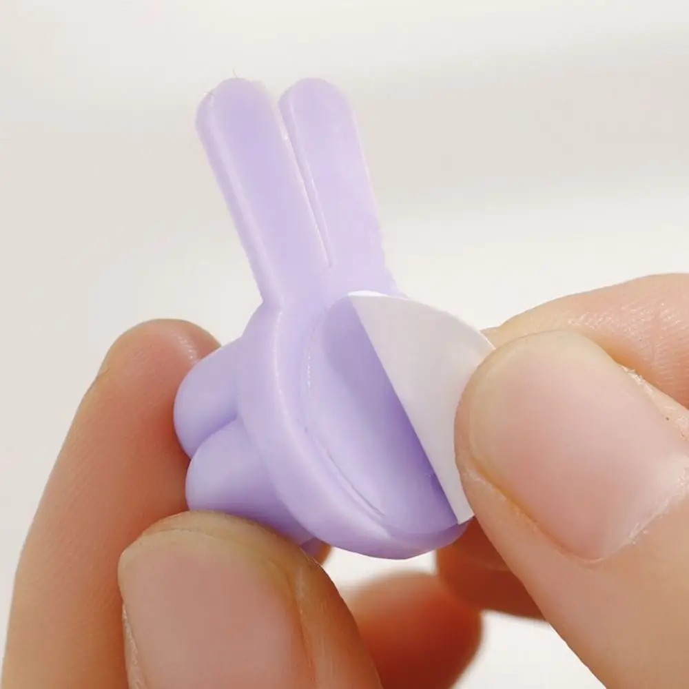 PVC Creative Thumb Cable Organizer Self-Adhesive Cord Holder Self-Adhesive Thumb Wire Holder Thumb Data Cable Storage