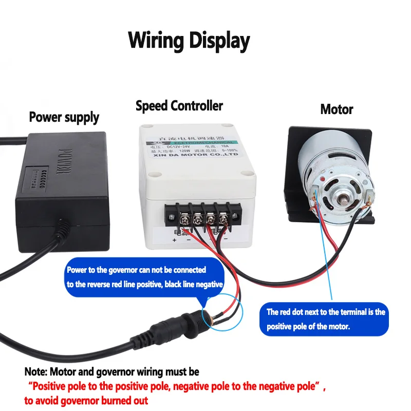 997 Strong DC Motor 12V 24V 280W High-Speed Silent Speed Regulation Small Motor Suitable For Tools